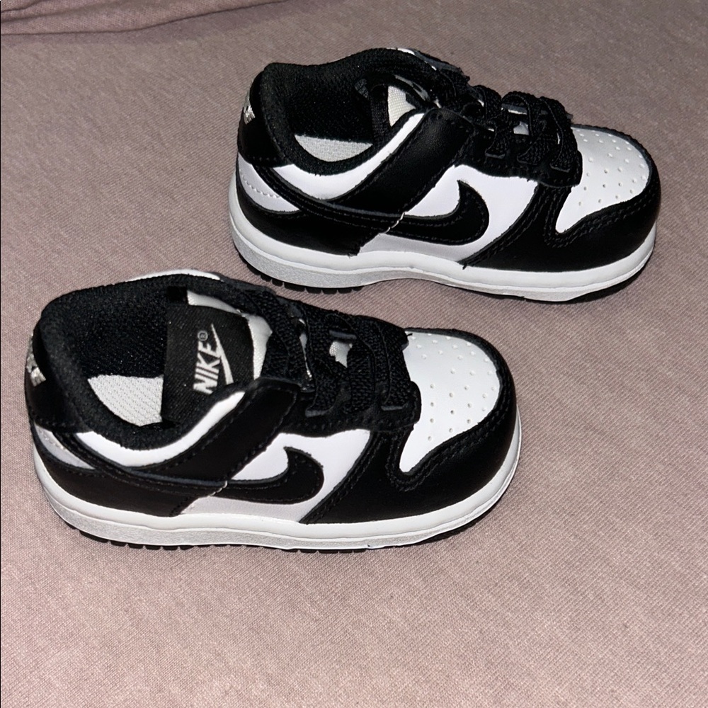 Nike baby panda dunks Black and White 4C - Picture 3 of 5
